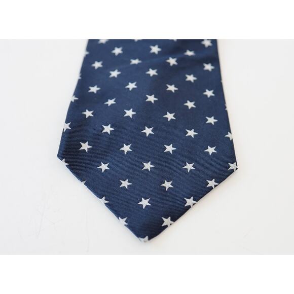 VTG 90s Tommy Hilfiger Stars Stripes Silk Tie Preppy Business Americana Grandpa - Picture 8 of 15